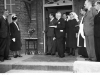 Bow Arrow. Opening of the wards for tuberculosis, Fuller Ward, by Mr Hilary Marquand, Minister of Health. On left Mr and Mrs Fuller. Far right Mr Durrent Secretary Hospital Management Committee.