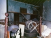 Inside the stable block.