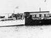 Hulk Huggeia and motor launch Joseph White moored c1930. Medical Officers and Sanitary Staff were based here and removed sick people off ships if necessary.