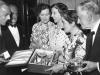 Livingstone Hospital 1950. Retirement of Miss B O'Dwyer Thomas (Matron). L-R Mr Herrington, Mr Meyrick Thomas, Mrs Fraser, Sister Mohr, Miss O'Dwyer Thomas, Dr Stanley.