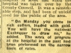 1948, part of the newspaper clipping to go with the photograph of Nurse Francis presenting a cheque to Rev Stanley Morgan.
