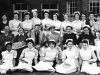 1958. Joyce Green Hospital. Seated Mr Kekwick, unknown, Dr Marsden, unknown, Matron Couzins, Miss Bingham (Nurse Tutor)