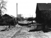 Orchard. Discharge Hut on left and remains of boiler house on right. 1989