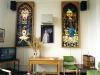 Sikorski ward. Chapel room with furniture and stained glass windows from the Mabledon