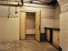 The meat preparation room in the basement under the chimney